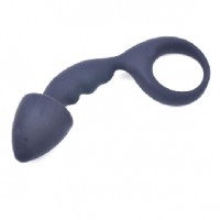 Butt Plug Curved Silicone Black